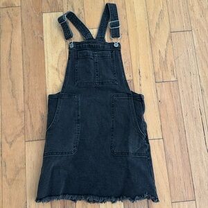 Art Class | Girls Black Denim | Overalls Jumper | size M 7/8